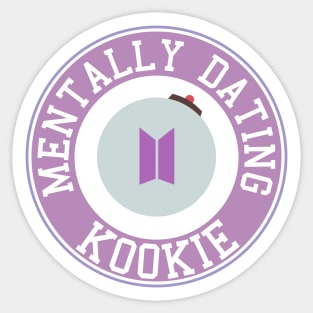 Mentally dating BTS Jungkook Sticker